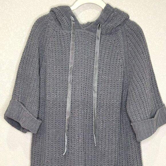 POL Short Sleeve Hooded Sweater Size Medium NEW Open Knit - Picture 5 of 11
